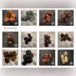 30 Authentic ✨Gem Stones 💎 - 6 sets of 5 each - TOTAL 30 stones. A STEAL 😉😍